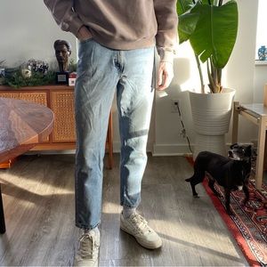 Vintage Light Wash Levi’s 521 Tapered Fit Jeans - Women’s Size 12 Petite (M).